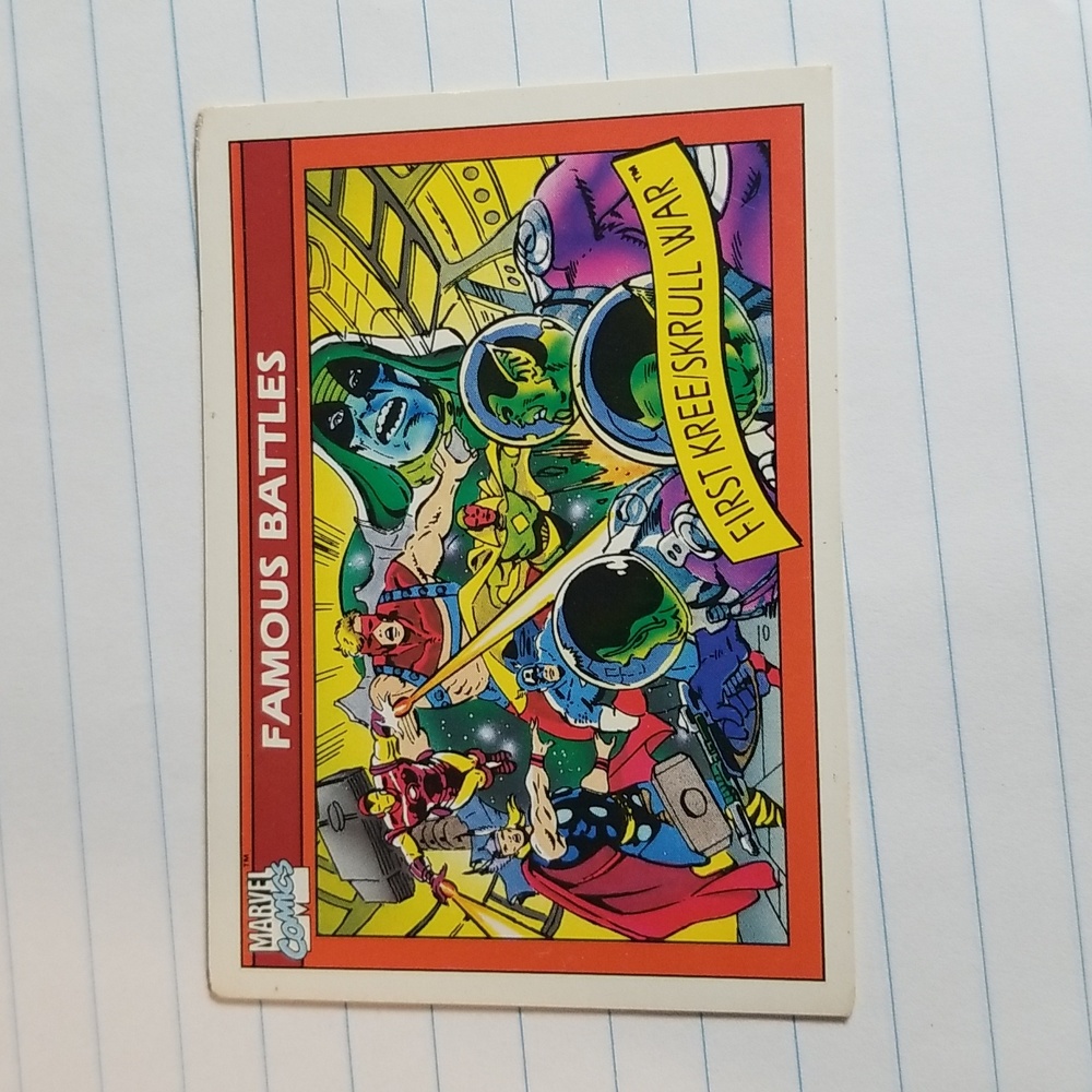 Marvel Comic Trading Card # 123 Kree vs Skrull War